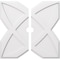 Ekena Millwork Titus Architectural Grade PVC Contemporary Ceiling Medallion, Two Piece, 32"OD x 3"ID x 11"C x 1"P CMP32TS2-03000 - alternate 1